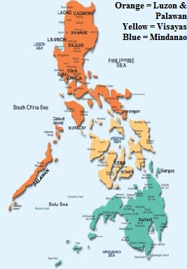 map region luzon visayas philippines ph panay regions